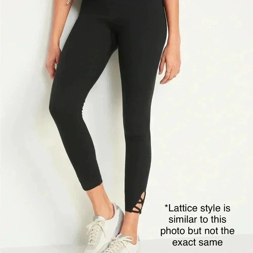 Old navy charcoal lattice leggings